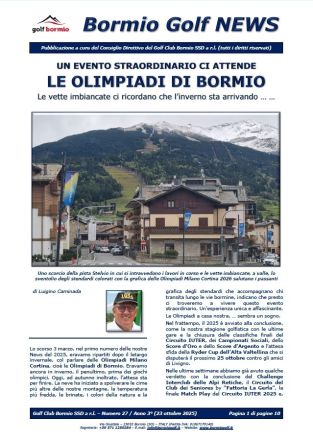 Bormio Golf News